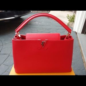 Louis Vuitton authentic red handbag